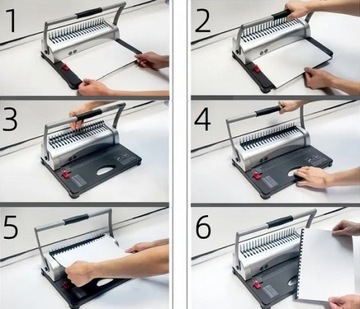 Bindownica Biurowa Ręczna do 450 Kartek Profesjonalna Oprawa Dokumentów