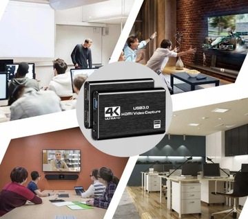 VIDEO GRABBER HDMI NAGRYWARKA OBRAZU USB 4K OBS STREAMING CAPTURE CARD PC
