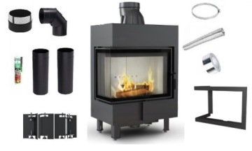 комплект каминной топки LUCY SLIM 12 левая FRAME