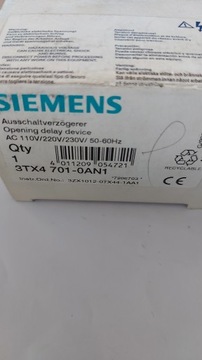 Urządzenie opóźniające wyłączenie 3TX4701-0A Siemens
