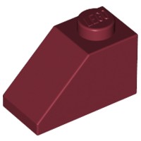 LEGO 3040 slope skos 45 1x2 c.czerwony 10szt.