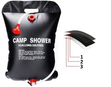 ПОРТАТИВНЫЙ ДУШЕВОЙ САД ТУРИСТИЧЕСКИЙ ДУШ 20