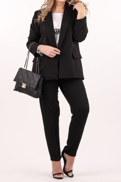 Komplet damski garnitur marynarka i spodnie POLSKI PRODUCENT duże rozmiary