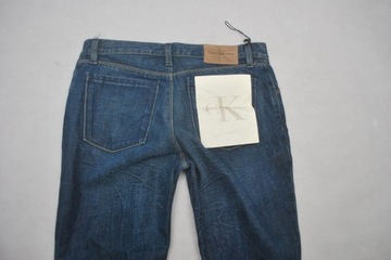 Mz Wygodne Spodnie Jeans Calvin Klein 27 niebieskie z USA