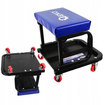 РАБОЧИЙ СТУЛ С ПОЛКОЙ ДЛЯ ИНСТРУМЕНТОВ СИДЕНЬЕ НА КОЛЕСАХ GEKO