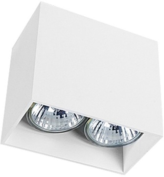 NOWODVORSKI LAMPA SUFITOWA PODWÓJNA BIAŁA KOSTKA 9385 GAP PLAFON