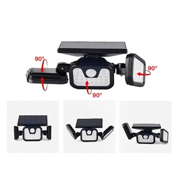 СВЕТОДИОДНАЯ СОЛНЕЧНАЯ ЛАМПА 3в1 НАРУЖНАЯ УЛИЦА САД СУМЕРКИ И ДАТЧИК ДВИЖЕНИЯ