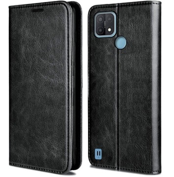 ETUI SKÓRZANE NA MAGNES DO REALME C21 +SZKŁO