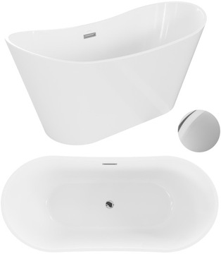 MEXEN MONTANA WANNA WOLNOSTOJĄCA 180 x 90 + SYFON