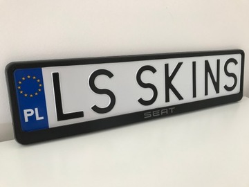 Рамка номерного знака сиденья / 2 шт.