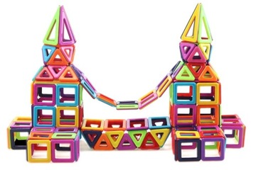 МАГНИТНЫЕ БЛОКИ 3D MAGNETIC 76 шт. Учебная панель