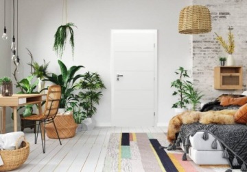 KOMPLET Drzwi+Ościeżnica Porta LAKIER MAT 80 PRAWE