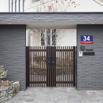 АДРЕСНАЯ ТАБЛИЧКА НОМЕР ДОМА ПВХ 5ММ 40Х30СМ УФ