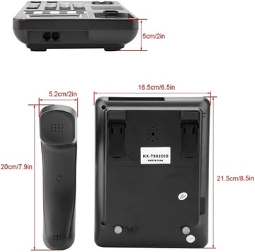 Telefon stacjonarny, ekran LCD KX-T882 Telefonomte