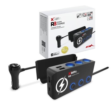 ROZDZIELACZ GNIAZDA ZAPALNICZKI XBLITZ 12-24V USB