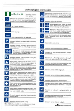 NAKLEJKA ZNAKI ŻEGLUGOWE INFORMACYJNE - 05916