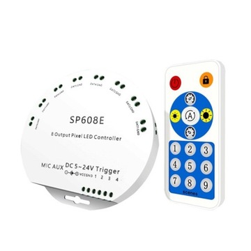 SP608E DC5V-24V WS2812B Пульт дистанционного управления через приложение Bluetooth для м