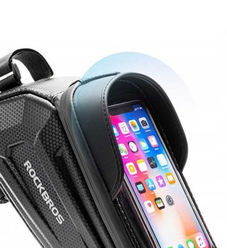 СУМКА ROCKBROS ВЕЛОСИПЕДНАЯ СУМКА С ЧЕХОЛОМ ДЛЯ ТЕЛЕФОНА 1,5 Л БРОНИРОВАННАЯ КАРКАСНАЯ СУМКА