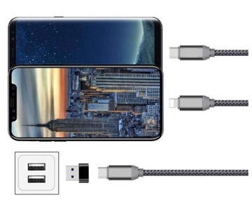Адаптер OTG USB 2.0 на USB 3.1 USB-C Type C Alu