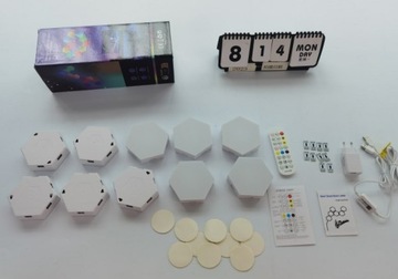 ДЕКОРАТИВНАЯ RGB СВЕТОДИОДНАЯ ПАНЕЛЬ НАСТЕННЫЙ СВЕТИЛЬНИК С МУЗЫКАЛЬНОЙ СИНХРОНИЗАЦИЯМИ 10X