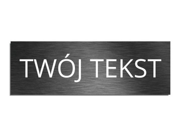 Tabliczka z dowolnym tekstem indywidualna 5x15cm