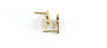 КРАСИВЫЕ НОВЫЕ ЗОЛОТЫЕ СЕРЬГИ P333 1.50Г 1СМ
