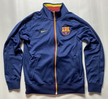 NIKE FC BARCELONA BARCA oryginalna rozpinana granatowa bluza rozmiar S