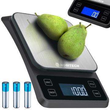 WAGA KUCHENNA ELEKTRONICZNA LCD 5KG CZARNA PŁASKA PRECYZYJNA DOMOWA