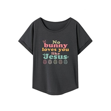 T-shirt damski Odzież sportowa Okrągły dekolt Wygodna klasyczna odzież Załoga M