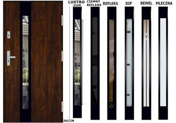 DRZWI ZEWNETRZNE INOX 4 BLACK PAKIET TERMO 72MM 90CM 90TKI UD 1,3