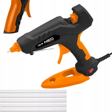 NEO ELEKTRYCZNY PISTOLET DO KLEJENIA NA GORĄCO 60W SZTYFTY 11mm + KLEJ