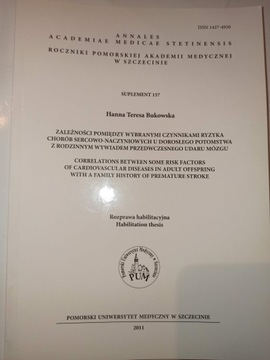 ZALEŻNOŚCI POMIĘDZY WYBRANYMI CZYNNIKAMI RYZYKA CHORÓB SERCOWO-NACZYNIOWYCH