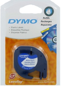 Бумажная лента Dymo LetraTag 12мм 4м Белая