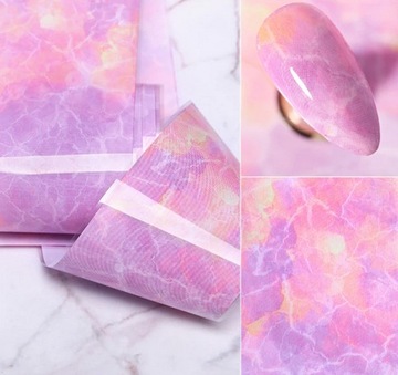 Лист трансферной фольги | ФИОЛЕТОВЫЙ СЕРЫЙ МРАМОР