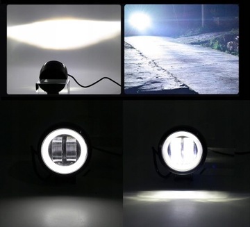 Мотоциклетные галогенные лампы RING LED с отражателями U7
