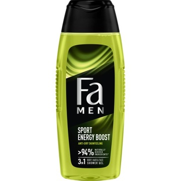 Fa Men Żel pod Prysznic Sport Energy Boost Formuła 3w1 dla Mężczyzn 400ml