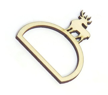 OBRĄCZKA NA SERWETKI DREWNIANA ŚWIĄTECZNA MC34