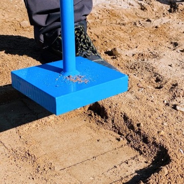 JAZON UR15 РУЧНАЯ РАМПОВКА ДЛЯ МАЛЕНЬКИХ ПЛОЩАДЕЙ 15x15 СМ ДЛЯ УПЛОТНЕНИЯ 7 КГ