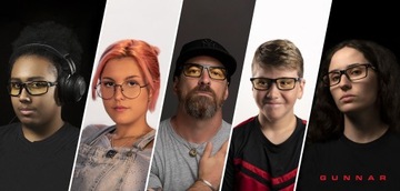 Okulary do komputera Cruz Onyx Teal Amber Gunnar