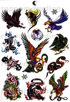 Набор татуировок Временные моющиеся татуировки