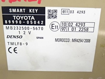 Moduł KEYLESS Toyota Avensis T27