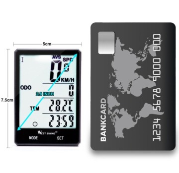 Велосипедный компьютер Беспроводной мониторинг тренировок Водонепроницаемый