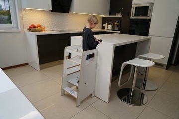 Кухонный помощник Кухонный помощник для детей Однотонный Регулируемый Белый ЛАК.