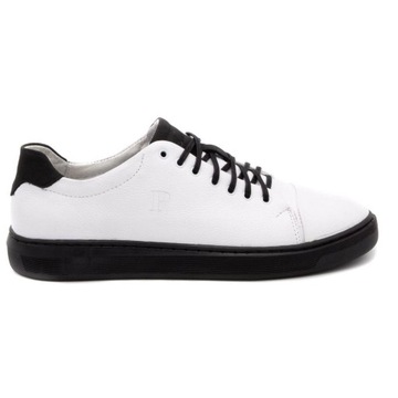 BUTY MĘSKIE CASUAL SKÓRA POLSKIE 2109C BIAŁE 44