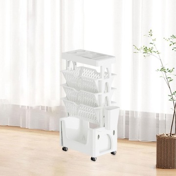 Мобильная тележка с книжной полкой. Универсальная тележка.