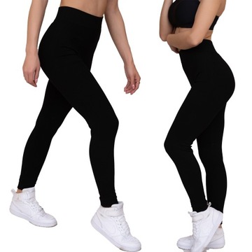 Legginsy SPORTOWE bezszwowe damskie FITNESS zestaw