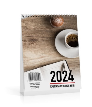 Kalendarz biurkowy MINI pionowy na 2024 rok