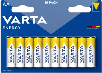 10 X BATERIA ALKAICZNA VARTA ENERGY AA LR6 R6