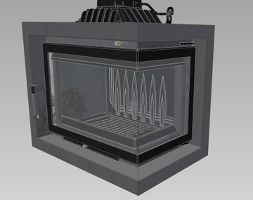 Стальная рама чугунной вставки SIMPLE M/S, правая BS