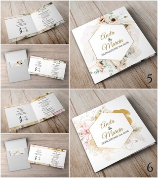 Свадебные приглашения на цветочную свадьбу с цветами в рамке